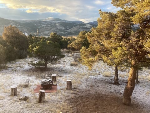 View from living room. S'mores!