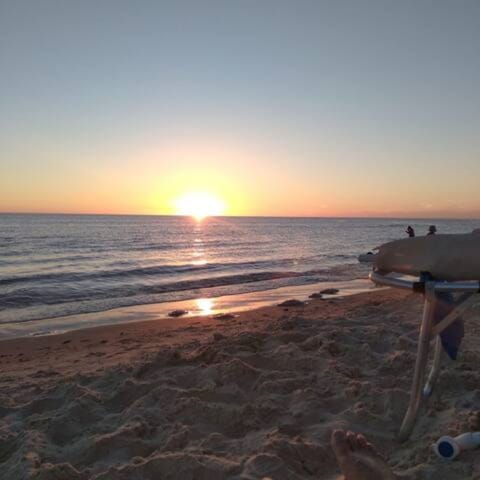 Beach nearby, sun loungers, beach towels