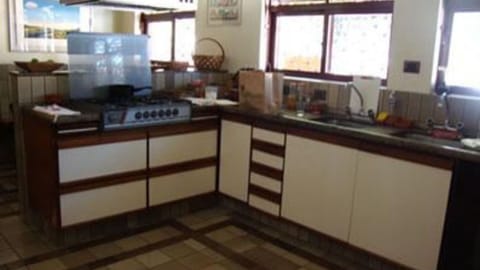 Microwave, oven, blender, cookware/dishes/utensils