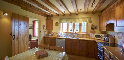 Kitchen with oak beams 