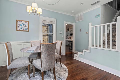 Dining area and stairs