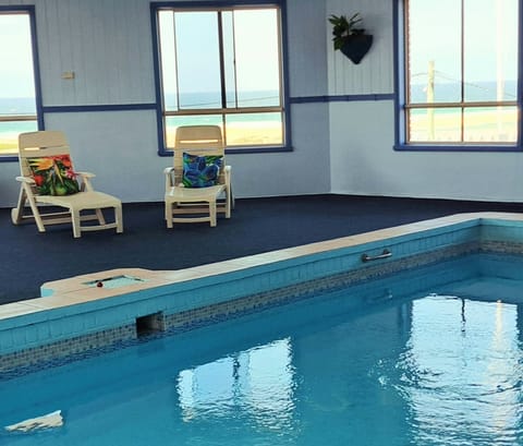 Indoor pool, a heated pool