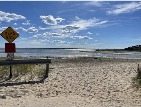 Beach nearby, sun loungers