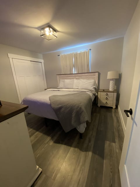 4 bedrooms, memory foam beds, iron/ironing board, travel crib