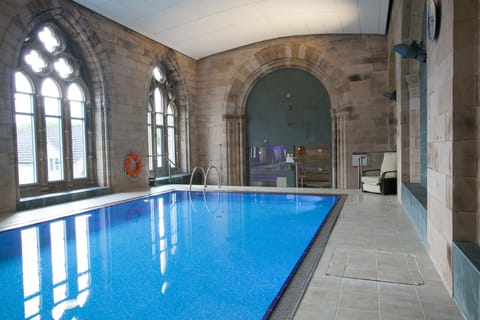 Indoor pool, a heated pool