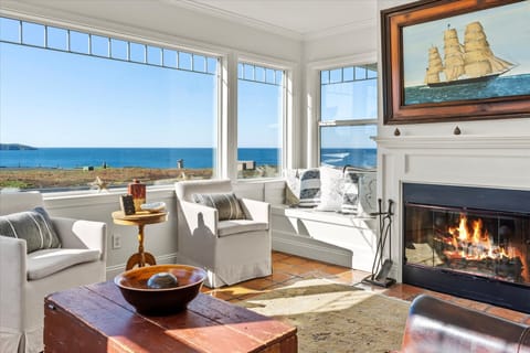 Sun a cozy gas fireplace and a view that won't quit
