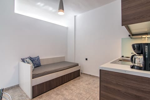 Living room of Cozy apartment, Walking distance to beach & tavern,Damnoni,Plakias,Crete