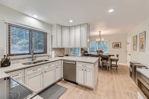 New stainless steel appliances and plenty of countertop space only help to increase the fun and convenience of any cooking experience.