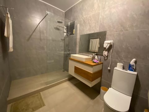 Combined shower/tub