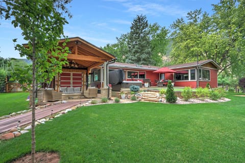 View of home from backyard