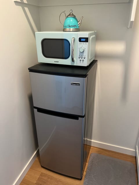 Small refrigerator and microwave 