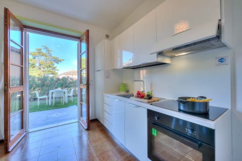 Kitchen view with terrace access