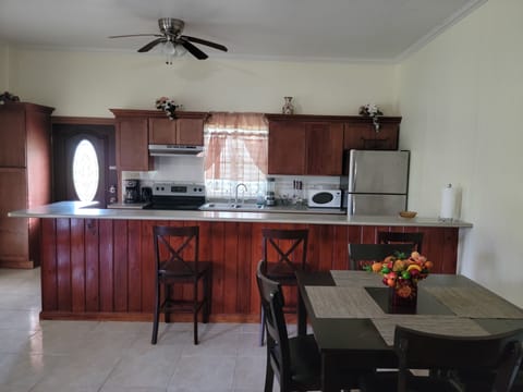 Private kitchen | Fridge, microwave, oven, stovetop