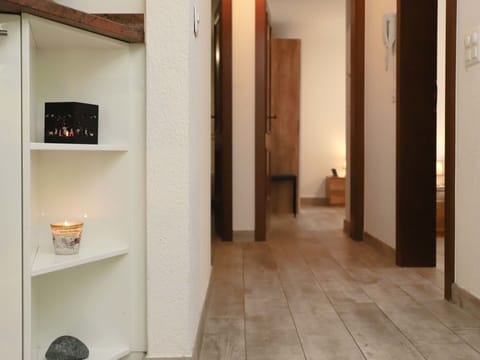 Wood, Architecture, Interior Design, Floor, Flooring, Building, House, Real Estate, Hall, Ceiling