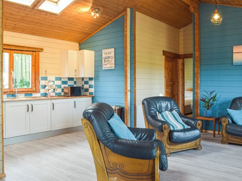 Open plan living space | Marros Hill Log Cabin, Marros, near Pendine