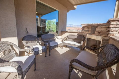 Private Balcony w/ Fireplace