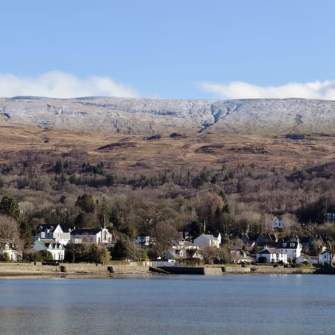 The nearby village of Garelochead where our favourite cafe 'The Perch' is