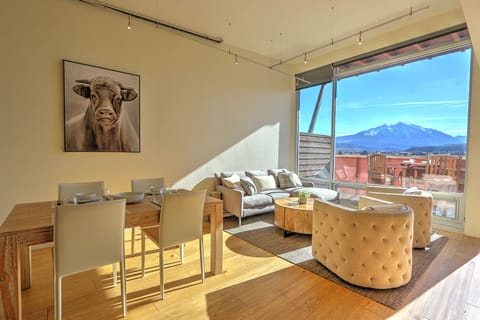 Living area with Mt. Sopris views