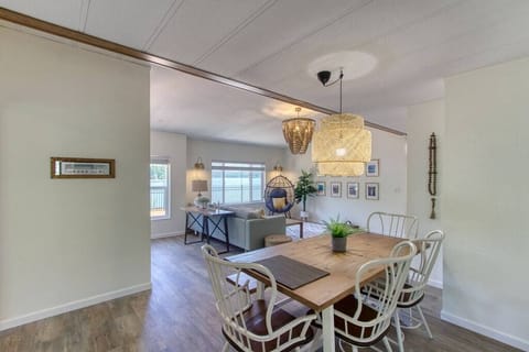 living room and dining room