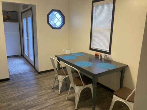 Enough eating space for four.