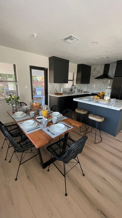 Dinning room and kitchen