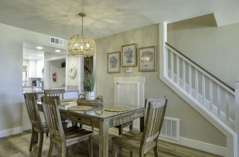 Large dining table for friends and family to gather.