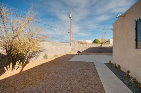 Fully fenced backyard space