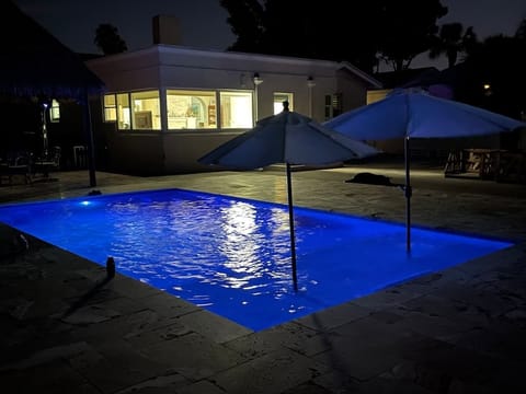 A heated pool