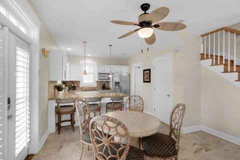 Dining table plus eat-in bar