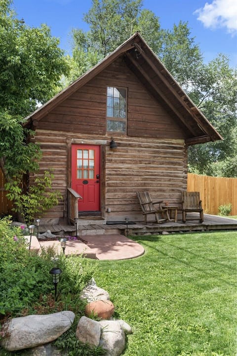 Your lush, private cabin and back yard in the center of Downtown Carbondale