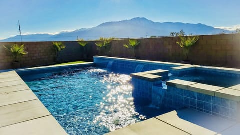 Pool with a mountain view