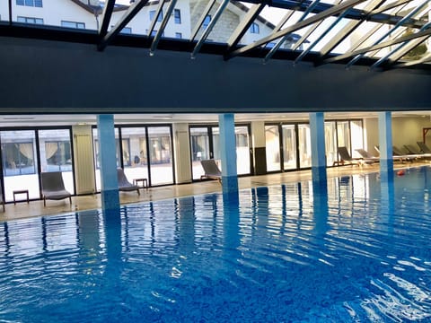 Indoor pool, a heated pool