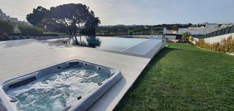 An infinity pool, a heated pool