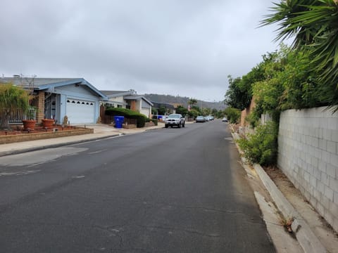 Abundant street parking on a very quiet safe street.