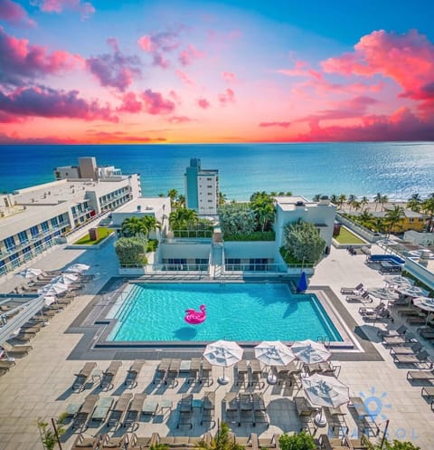 An infinity pool, a rooftop pool