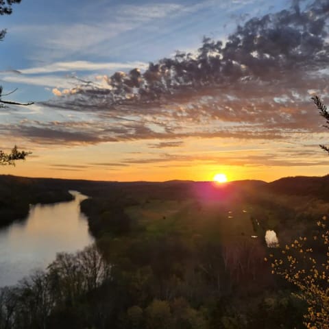 Sunset from the porch