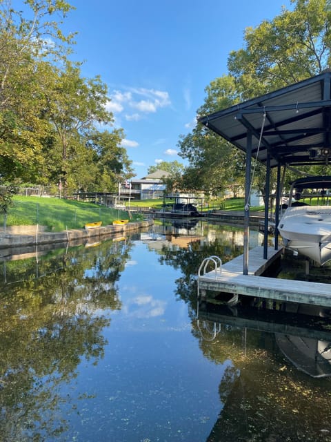 Looking up the channel - channel is three feet deep in the center.
