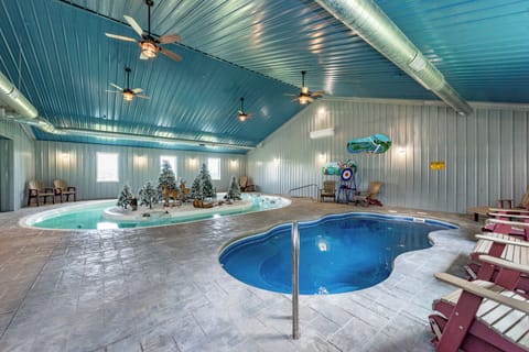 Indoor pool, a heated pool