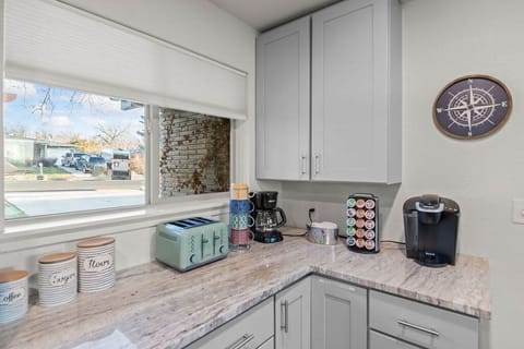 Always stocked coffee bar with Keurig or drip coffee!