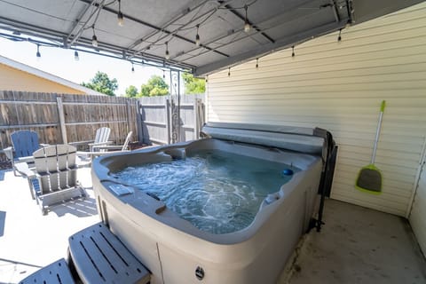 Relax in the hot tub!