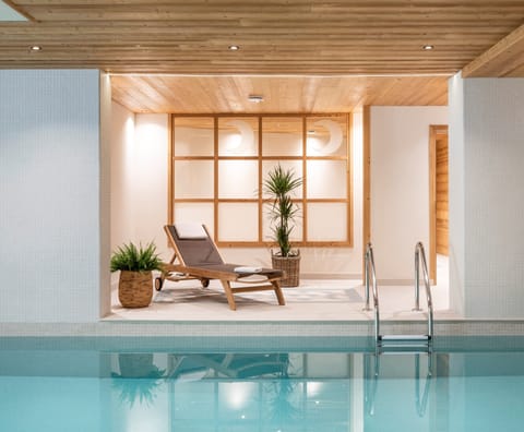 Indoor pool, a heated pool