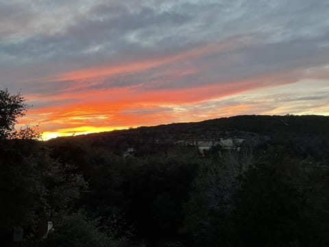 Sunset view, from the top front porch.