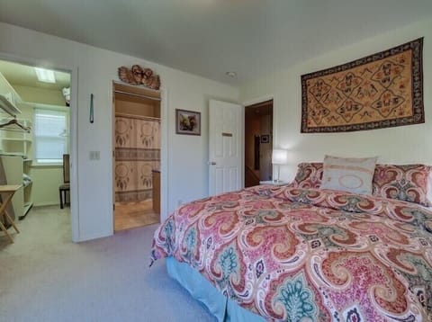 Master Queen Bedroom with epic Mt. Shasta View.