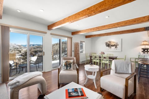 Main living area with MOUNTAIN VIEWS