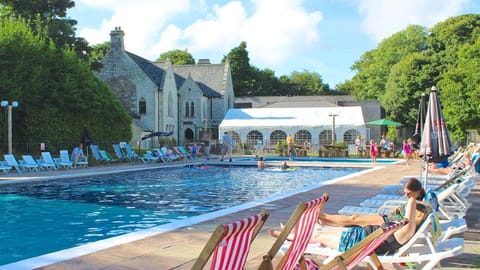 Indoor pool, outdoor pool