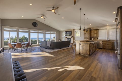 The main floor of the house is on the second floor