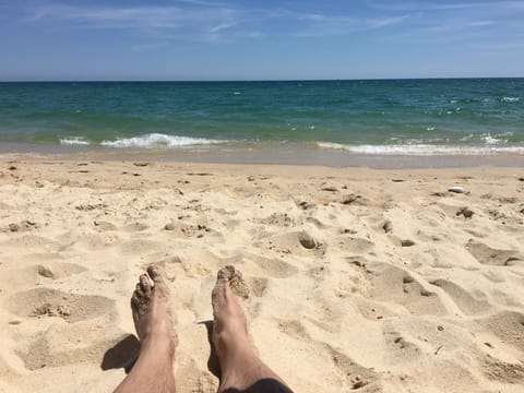 Sun loungers, beach towels