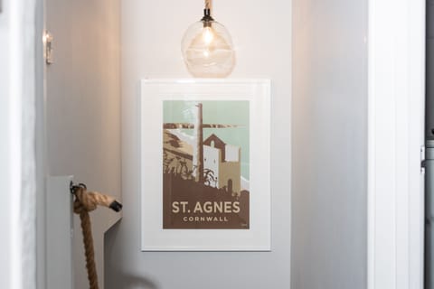 Beach Cottage, St Agnes. First floor: Stairway between ground and first floor