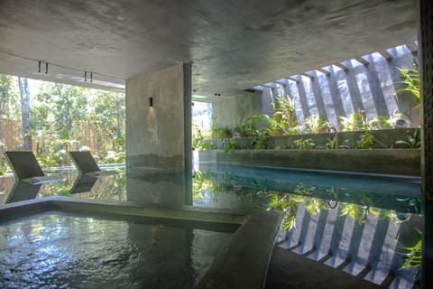 Outdoor pool, a rooftop pool