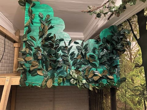 Jungle Room, Full Bed. Due to it's size, this is counted as a bedroom